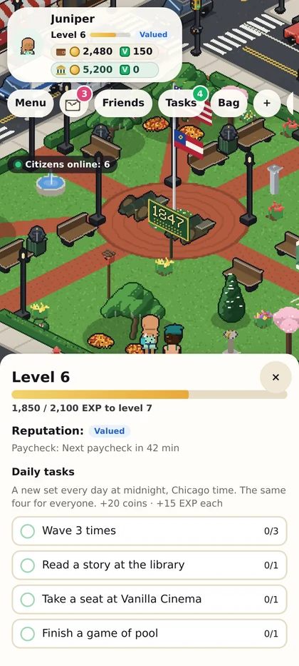 Today's tasks on a phone