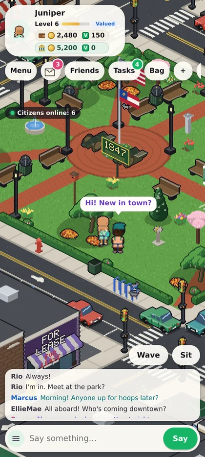 City Central on a phone